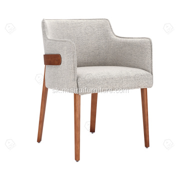 Moderný nábytok stoličky z dreva z masívneho popola